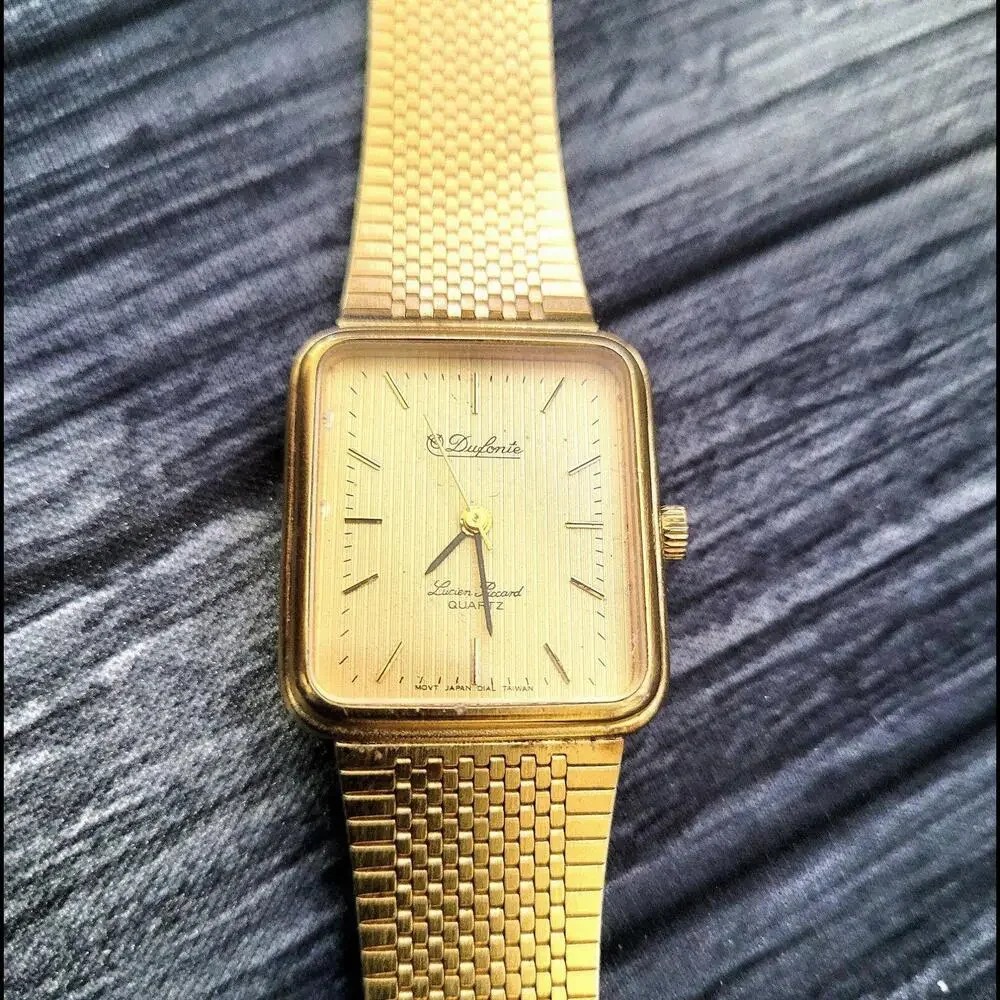 Vintage Retro Lucien Piccard Dufonte‎ Men's Watch New Battery